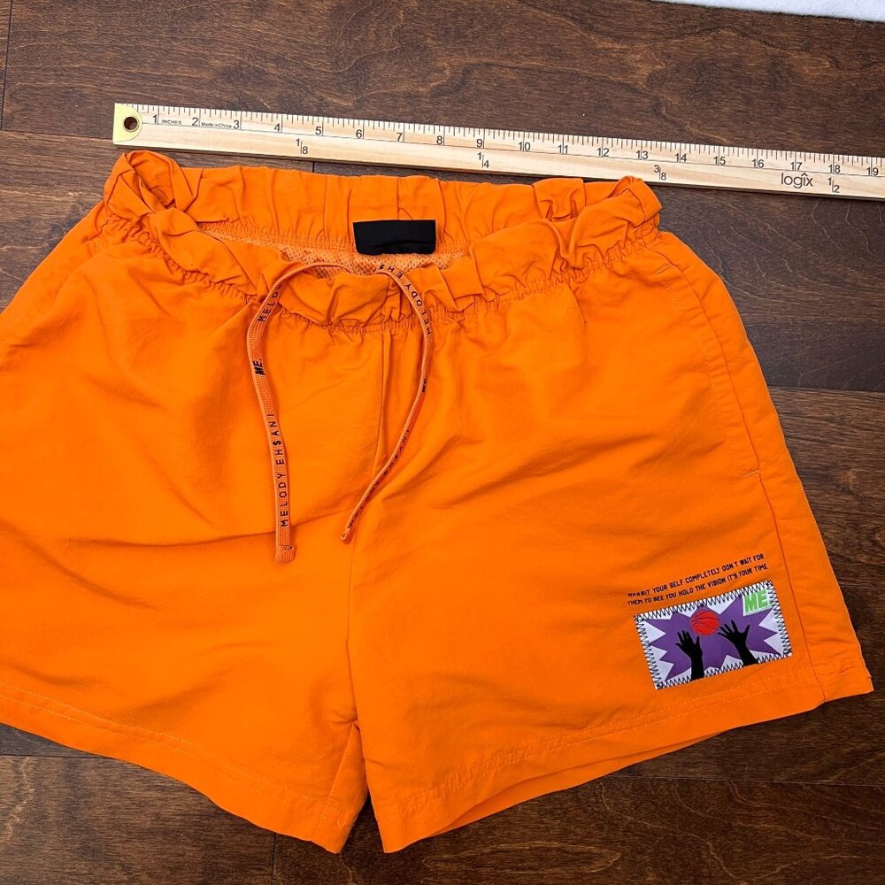 Melody Ehsani Womens Orange Drawstrings Athletic … - image 7